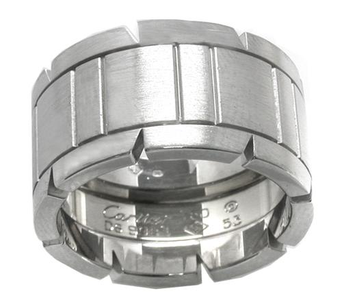 Cartier 18k White Gold Double-Width Band 
