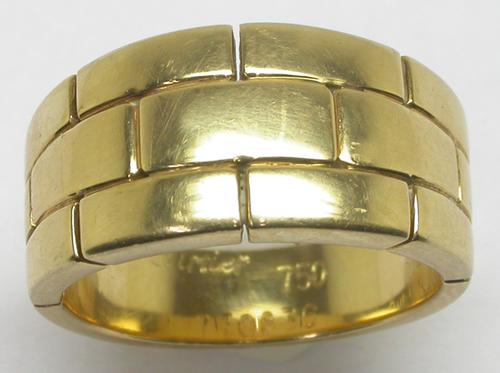 cartier 18 carat gold ring