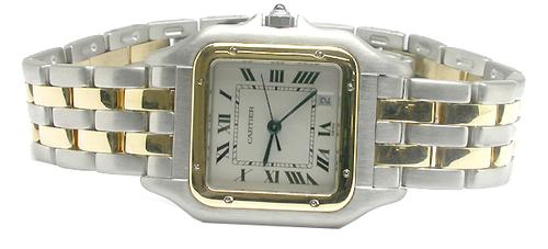  Cartier Panthere 18k Yellow Gold and Steel Ladies' Watch 