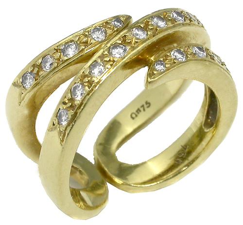 0.60ct Diamond 18k Yellow Gold Ring