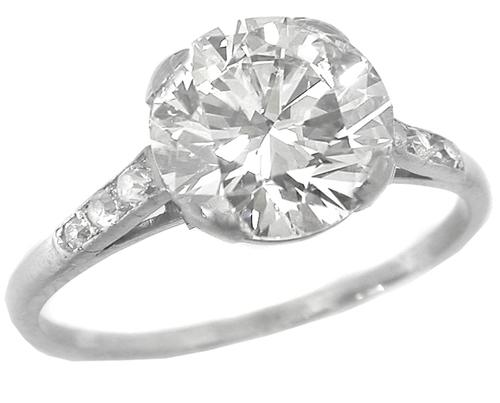 2.16ct Round Brilliant Diamond Engagement Ring