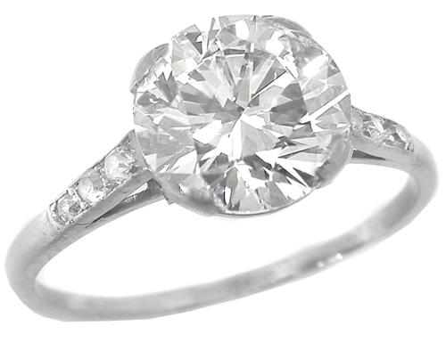 2.16ct Diamond Platinum Engagement Ring