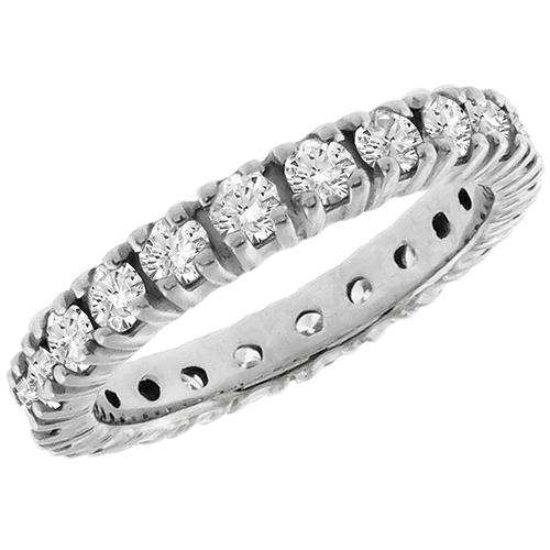 1.25ct Diamond Eternity Wedding Band 