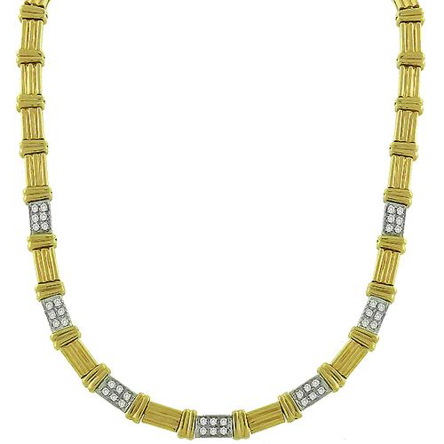1.25ct Diamond Gold Necklace 
