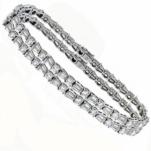 13.00cttw  Diamond Gold Identical Bracelets 