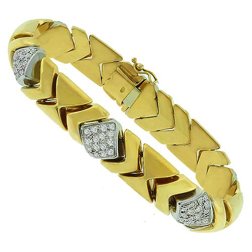 2.40ct Diamond Gold Bracelet 