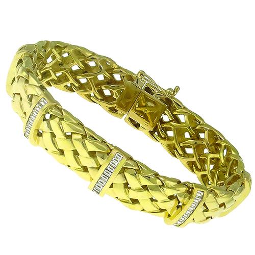 2.50ct Diamond Gold Bracelet 