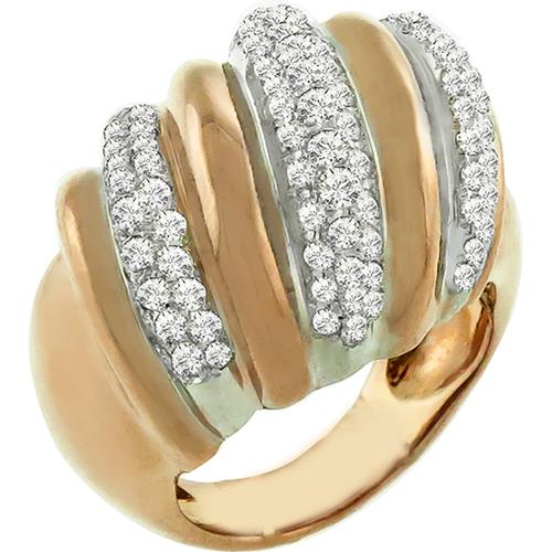 Diamond Gold Cocktail Ring