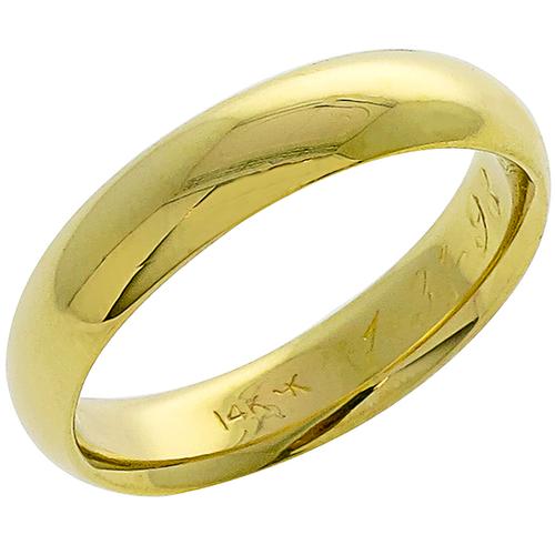 Solid  Gold Wedding Band