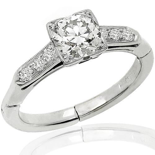 1900s Diamond Gold Engagement Ring