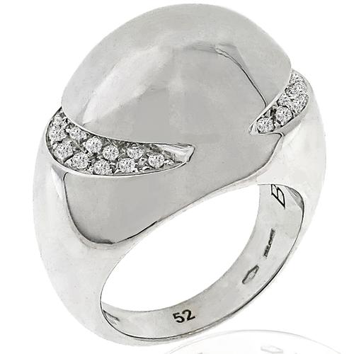 bvlgari 18k white gold ring price