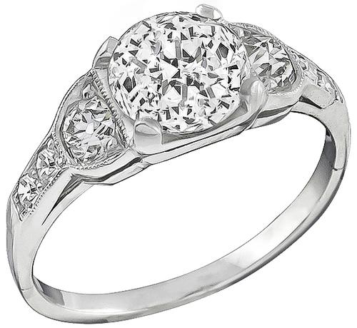 Jubilee Cut Diamond Platinum Engagement Ring
