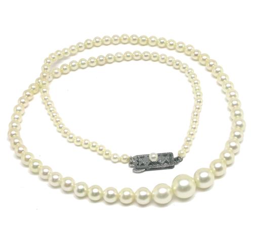 Details about   Sterling Silver 8 3-4MM Cultured Pearl Capricorn 1" Extension Necklace 17" 