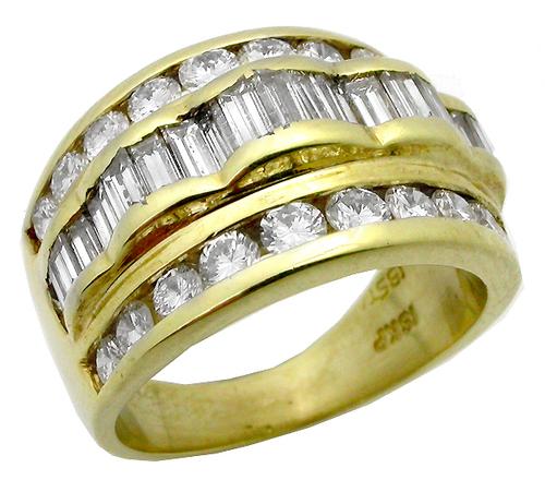 JB Star 1.35ct Diamond 18k Yellow Gold Ring