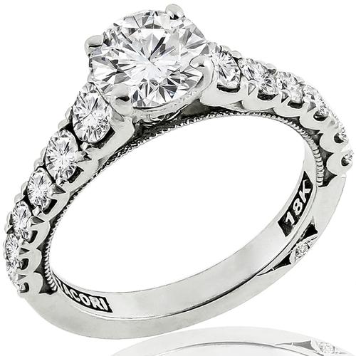 Tacori GIA 1.04ct Diamond Gold Engagement Ring