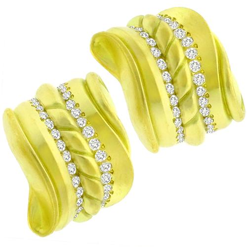 1.80ct Diamond Gold Earrings