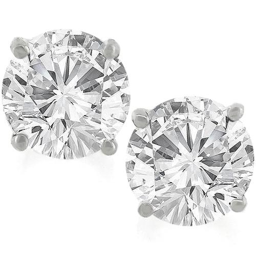 1.00ct Diamond Gold Stud Earrings 