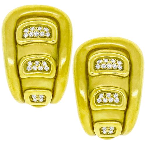 Kieselstein Diamond Gold Earrings
