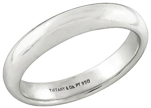 Platinum Wedding Band by Tiffany & Co