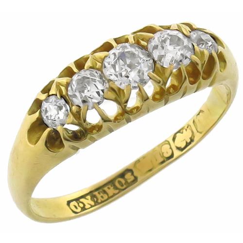 Victorian 0.50ct Diamond Gold Ring | New York Estate Jewelry