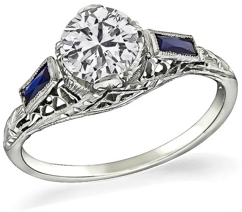 Edwardian Old Mine Cut Diamond Engagement Ring