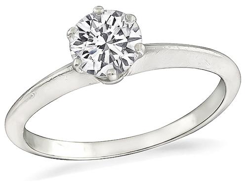 tiffany solitaire diamond ring