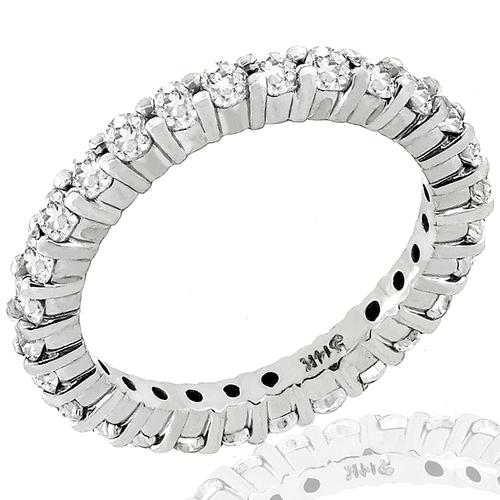 1.00ct Diamond Gold Eternity Wedding Band