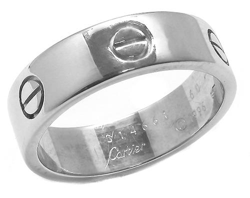 White Gold Cartier Love Wedding Band