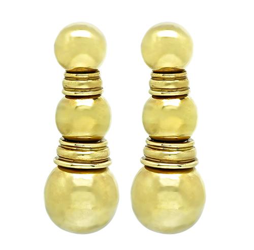 18k Yellow Gold Earrings by Boucheron