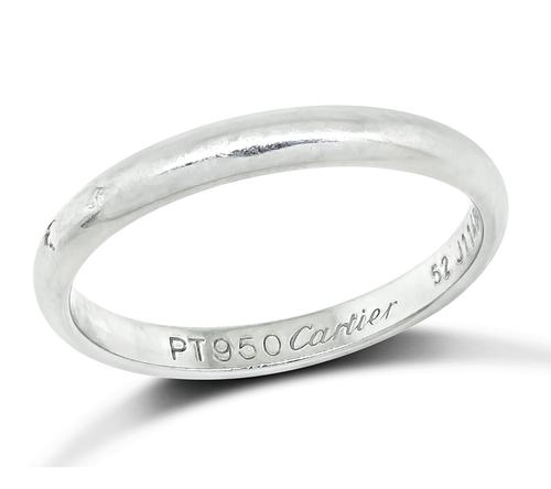 Platinum Wedding Band by Cartier