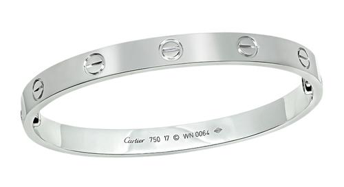 white gold bangle