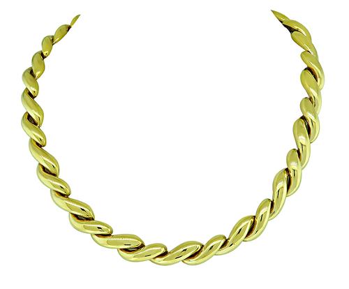 18k Yellow Gold Necklace by Chaumet
