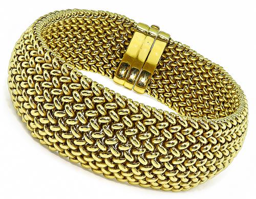 Estate Gold Weave Bracelet