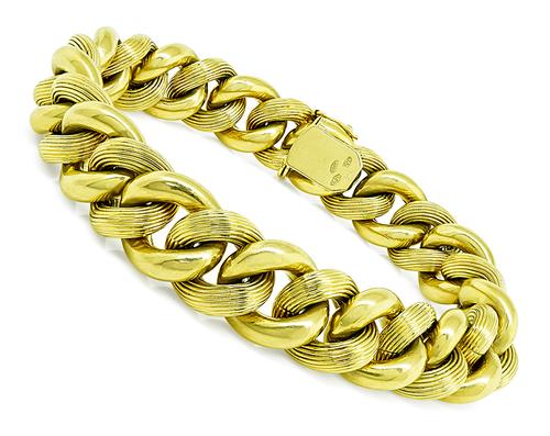 18k Yellow Gold Chain Bracelet by Tiffany & Co