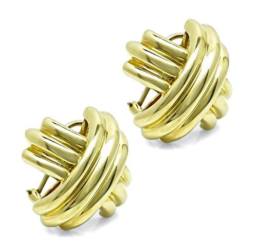 18k Yellow Gold Earrings by Tiffany & Co