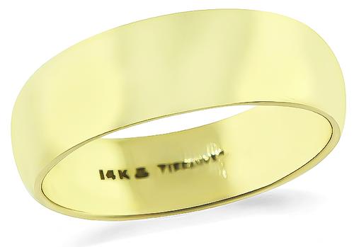 14k Yellow Gold Wedding Band by Tiffany & Co