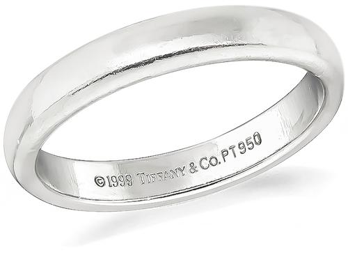 Platinum Wedding Band by Tiffany & Co