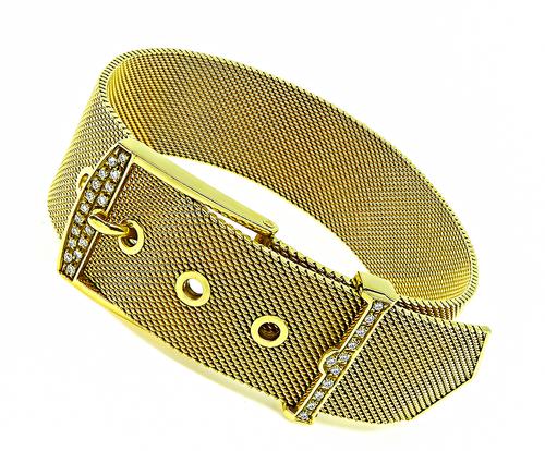 Belt Buckle Bracelet, 18k Gold Plated Bracelet. 64mm. Fine Jewelry – Lash  Bar Kollection