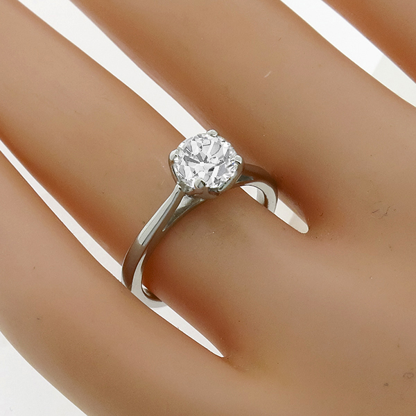 0.81ct Diamond Solitaire Engagement Ring