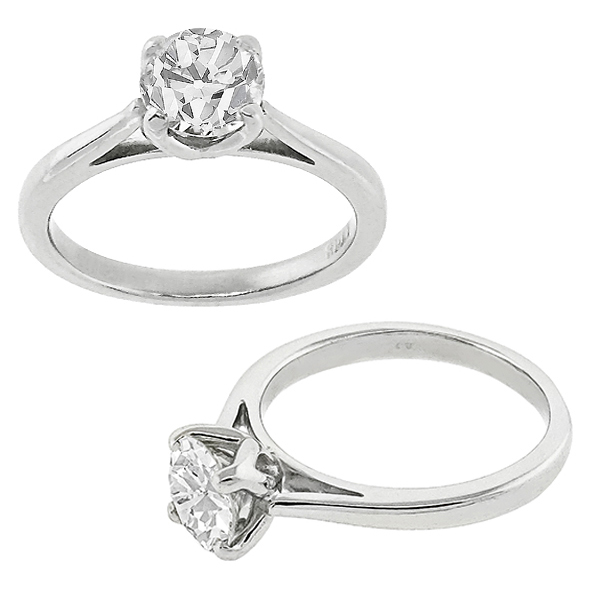 0.81ct Diamond Solitaire Engagement Ring