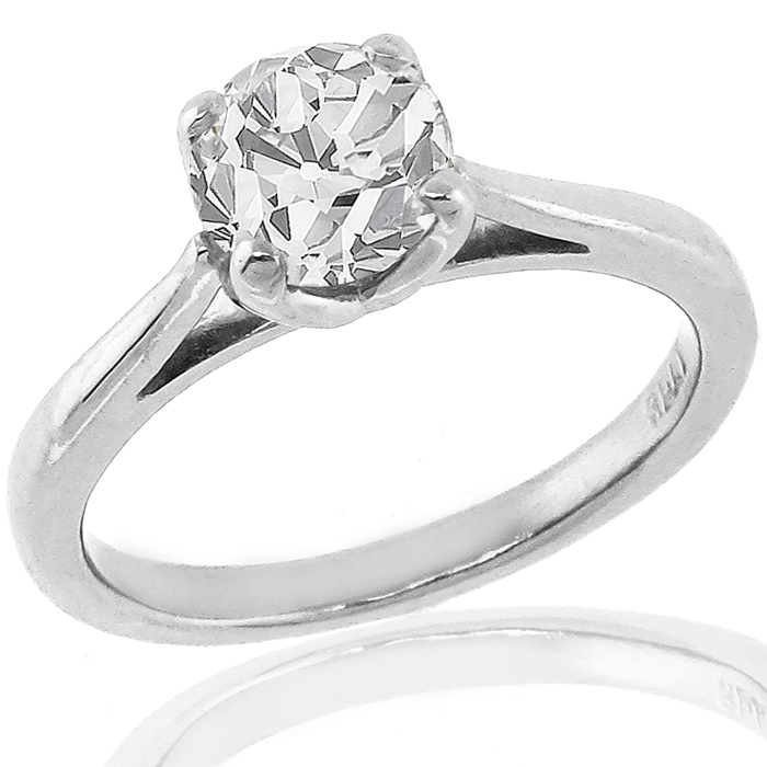0.81ct Diamond Solitaire Engagement Ring