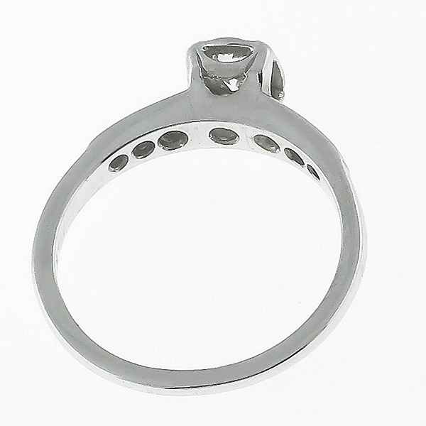 14k white gold diamond engagement ring 1