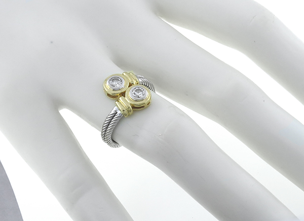 0.60ct diamond earrings and ring set photo 1