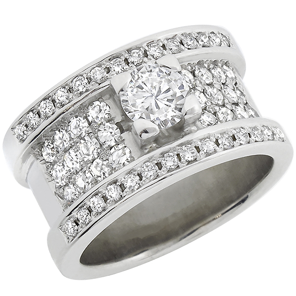 18k white gold diamond ring 1
