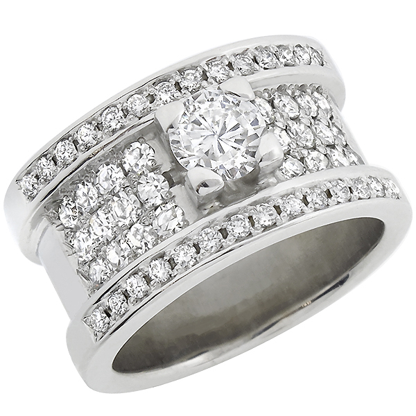 18k white gold diamond ring 1