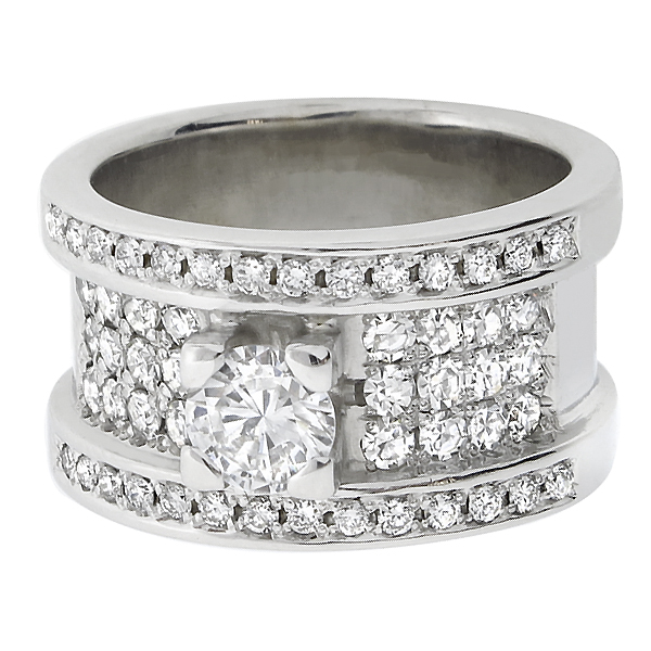 18k white gold diamond ring 1