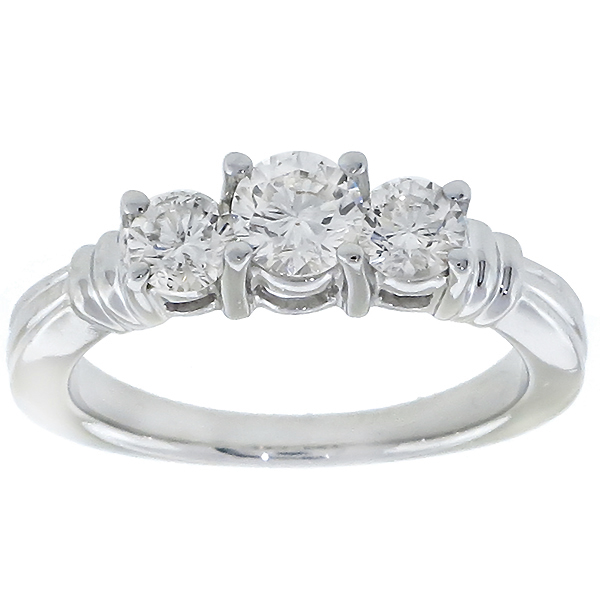  diamond  platinum engagement ring 1