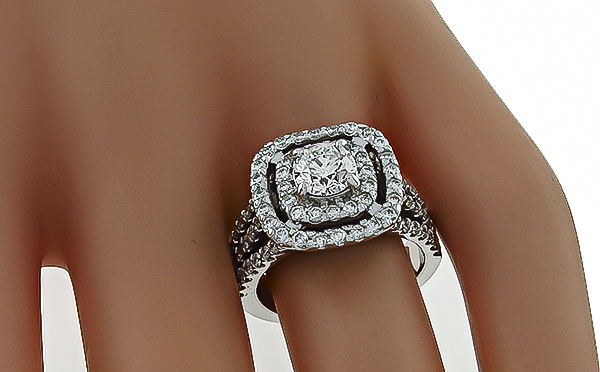 0.83ct Center Diamond 1.50ct Diamond Engagement Ring Photo 1
