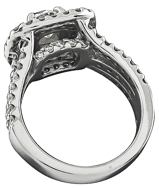 0.83ct Center Diamond 1.50ct Diamond Engagement Ring Photo 1