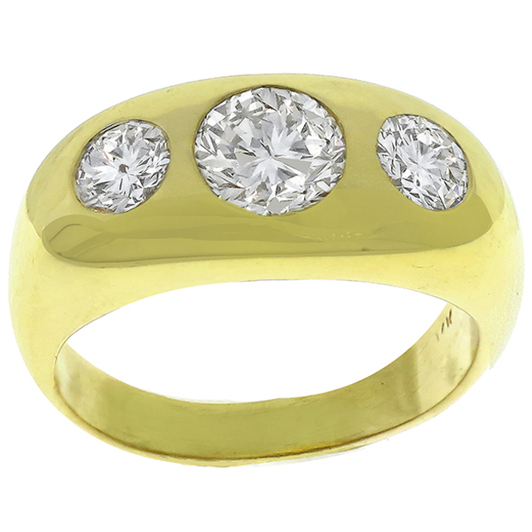 Diamond 14k Yellow Gold Anniversary Ring